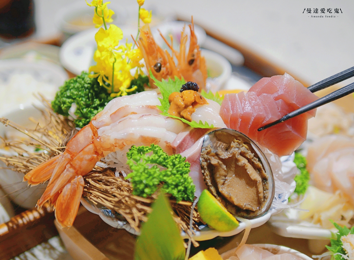 這絕對是我吃過最澎湃的日料雙人套餐「椿椛和食」兼具視覺與味覺的雙重饗宴，彷彿秒飛東京穿越啦！嘉義日料推薦｜嘉義約會推薦