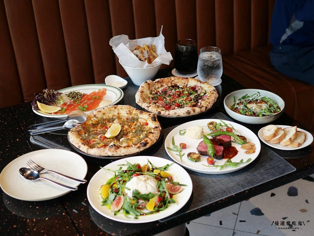 豹紋餅皮太迷人！從48小時發酵麵團到90秒窯烤「LA ONE Pizza」前菜到和牛都精彩的高質感料理！高雄美術館美食｜左營美食推薦