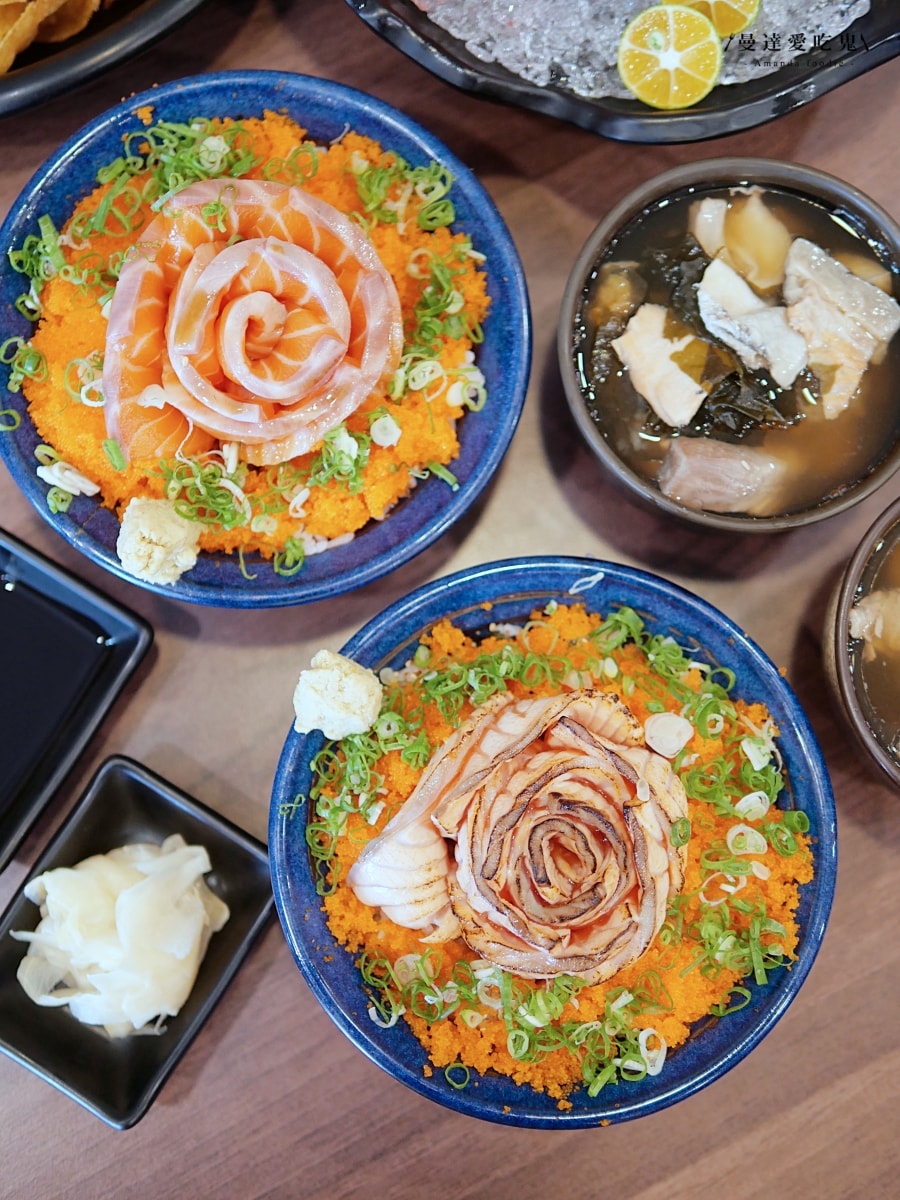 日料店新增自助吧整個大加分「纓風壽司永康店」期間限定玫瑰花丼超吸睛，營業到半夜12點很可以！永康美食推薦｜台南日料推薦