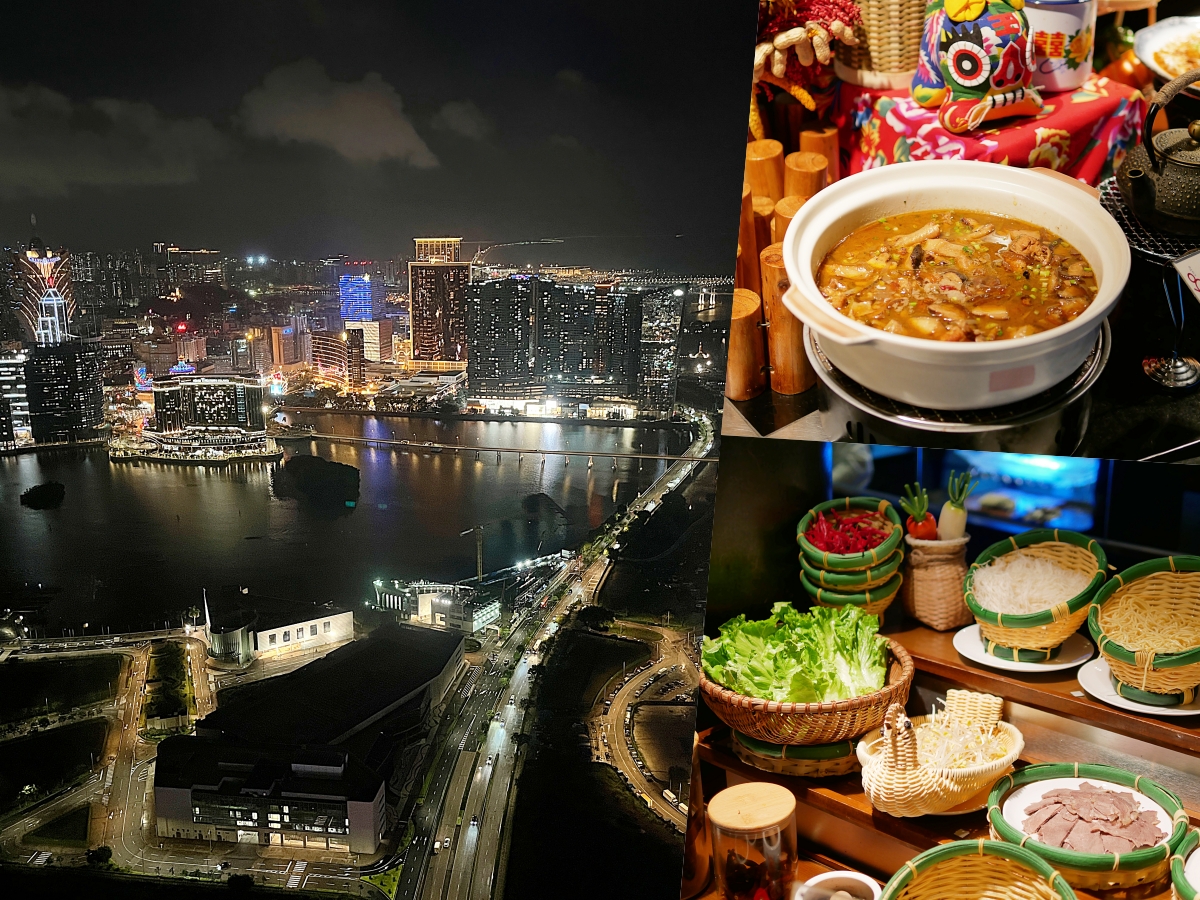 澳門必吃高空景觀餐廳！澳門塔360旋轉餐廳開箱，360度景觀自助餐、下午茶、午晚餐通通有，澳門百萬夜景一覽無遺！澳門吃到飽推薦｜澳門旅遊推薦